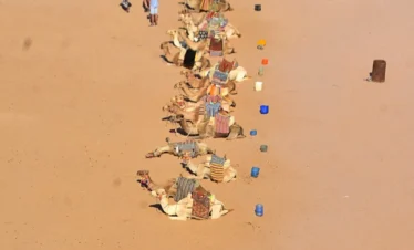 Kamelreiten im Beduinendorf